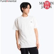 FL24SS-004 [Tシャツ ポケット付き 半袖 メンズ 厚手 黒 大きいサイズ ポケットTシャツ 刺繍 ワンポイント ホワイト L]