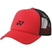 ユニメッシュキャップ ユニセックス テニス 帽子 サンセットレッド(496) 40107