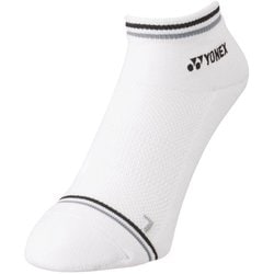 メンズスニーカーインソックス メンズ テニス ソックス ホワイト/ブラック（141） 25-28cm 19181