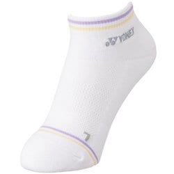 ウィメンズスニーカーインソックス レディース テニス ソックス ホワイト/ラベンダー（104） 22-25cm 29181