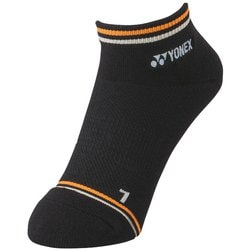 ウィメンズスニーカーインソックス レディース テニス ソックス ブラック/オレンジ（401） 22-25cm 29181