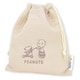 SPIK-383 PEANUTS スヌーピー メッシュ付き巾着 カート / ベージュ