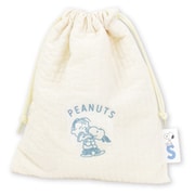 SPIK-384 PEANUTS スヌーピー メッシュ付き巾着 抱っこ / ホワイト