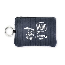 SPIK-385 PEANUTS スヌーピー パスポーチ MOM / ブルーグレー