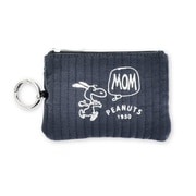 SPIK-385 PEANUTS スヌーピー パスポーチ MOM / ブルーグレー
