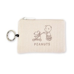 SPIK-386 PEANUTS スヌーピー パスポーチ カート / ベージュ