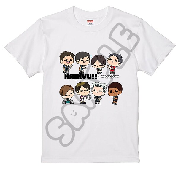 SYNC-HKM7TS-MOAWL ハイキュー！！ みんなmochocho化大作戦！ 第7弾 Tシャツ M-OA 集合 ホワイト Lサイズ