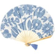 ワールドパーティ Wpc.Patterns 扇子 ギフトボックス 花と鳥ブルー wpcfanbox W084-9150-204