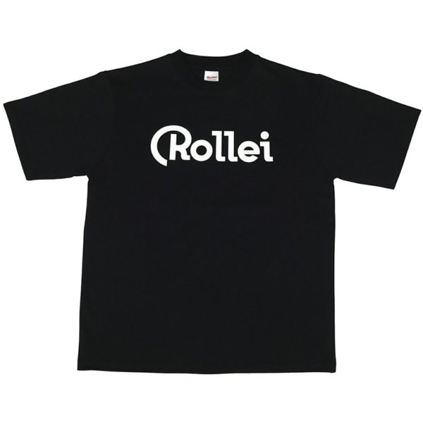 RL-049L-BK [ローライ 公式プロダクト 速乾・ドライTシャツ Rolleiロゴ ブラック 男女兼用 Lサイズ]