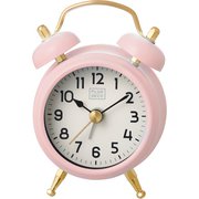 PLUS DECO Mini Twin Bell Alarm Clock ピンク B-IAC-5668-LPK