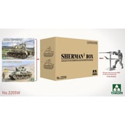 TKO2205 1/35 シャーマン2 ボックス（TKO2205＋TKO2206＋TKO10251/16 WW.II 米陸軍 戦車兵 w/.50 機関銃） 【限定版】 [組立式プラスチックモデル]