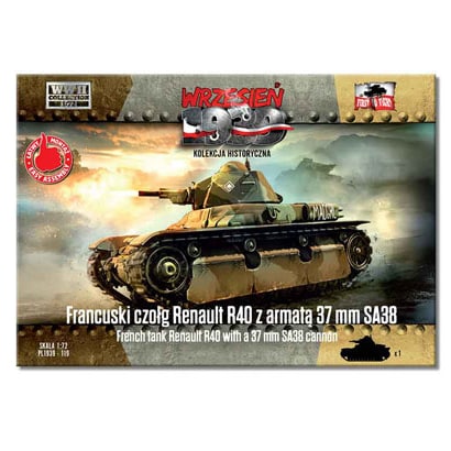 PF72119 1/73 仏・ルノーR40軽戦車・37mmSA38（長砲身）搭載型 [組立式プラスチックモデル]