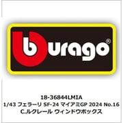 18-36844LMIA 1/43 フェラーリ SF-24 マイアミGP 2024 No.16 C.ルクレール ウィンドウボックス [ダイキャストミニカー]