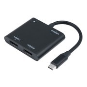 Type-C-HDMI 4Kディスプレイアダプタ デュアル ブラック USA-CHD6BK