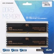 CFD Standard W5CU6400CSシリーズ DDR5-6400 CUDIMM デスクトップ用 グラフェン銅箔ヒートシンク搭載 メモリ 16GB×2 W5CU6400CS-16GC38F