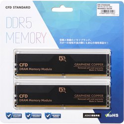 CFD Standard W5U6400CSシリーズ DDR5-6400 デスクトップ用 グラフェン銅箔ヒートシンク搭載 メモリ 16GB×2 W5U6400CS-16GC38F