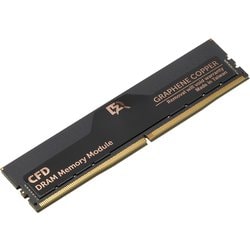サ*ド様 CFD販売 PC用メモリ 銅箔 ヒートシンク DDR5-6000 16 CFD販売から、高放熱グラフェン銅箔ヒートシンク搭載DDR5 UDIMM