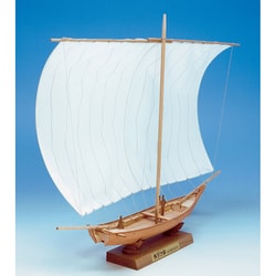 木製模型 ミニ和船 霞ヶ浦 帆引き船