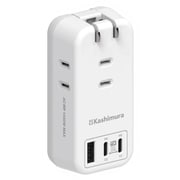 電源タップ ACコンセント 3口 / USB-A 1ポート / Type-C 2ポート PD 30W 対応 自動識別 リバーシブル AC-065
