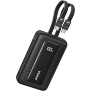 モバイルバッテリー Anker Zolo Power Bank (10000mAh 35W Built-In Dual USB-Cケーブル) ブラック A1680N12