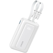 モバイルバッテリー Anker Zolo Power Bank (10000mAh 35W Built-In Dual USB-Cケーブル) ホワイト A1680N22
