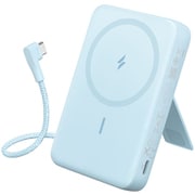 モバイルバッテリー Anker Zolo Power Bank (10000mAh MagGo Built-In USB-Cケーブル) ブルー A1685N31