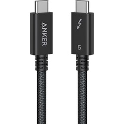 Anker Prime USB-C ＆ USB-C ケーブル Thunderbolt 5 （240W 80Gbps） 1.0m A84N1012