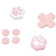GS-SW2278 [Switch2用 スティック/十字キー/ABXYボタンカバーセット 猫肉球ピンク]