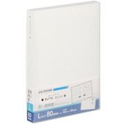 フォトアルバム ビュートクリア Lサイズ 80枚収納 ホワイト ABTC-L80WT