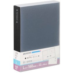 フォトアルバム ビュートクリア Lサイズ 160枚収納 ブラック ABTC-L160BK