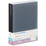 フォトアルバム ビュートクリア Lサイズ 160枚収納 ブラック ABTC-L160BK