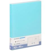 フォトアルバム ビュートクリア KGサイズ 80枚収納 ライトブルー ABTC-KG80LB