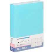 フォトアルバム ビュートクリア 2Lサイズ 80枚収納 ライトブルー ABTC-2L80LB