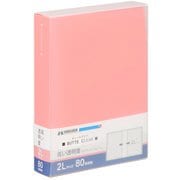 フォトアルバム ビュートクリア 2Lサイズ 80枚収納 ピンク ABTC-2L80PK