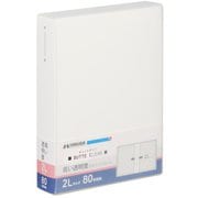 フォトアルバム ビュートクリア 2Lサイズ 80枚収納 ホワイト ABTC-2L80WT