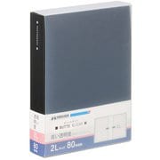 フォトアルバム ビュートクリア 2Lサイズ 80枚収納 ブラック ABTC-2L80BK