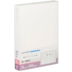 フォトアルバム ビュートクリア 2Lサイズ 160枚収納 ホワイト ABTC-2L160WT