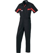 半袖つなぎ服 ブラック-L 1511-006-L