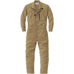 ストレッチつなぎ服 カーキ Mサイズ 23041-011-M
