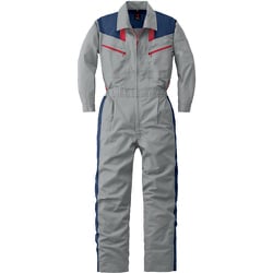 つなぎ服 シルバーグレー 5L 254-008-5L