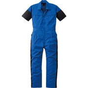 半袖つなぎ服 マリンブルー LL 257-002-LL
