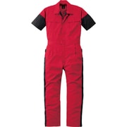 半袖つなぎ服 レッド LL 257-005-LL