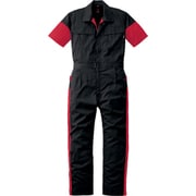 半袖つなぎ服 ブラック LL 257-006-LL