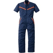反射型半袖つなぎ服 ネイビーブルー S 259-001-S