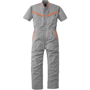 反射型半袖つなぎ服 シルバーグレー LL 259-008-LL