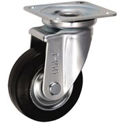 UKAI 中荷重用キャスター 旋回(自在)金具 Jタイプ 耐熱ゴム 車輪径100mm CRJ-100