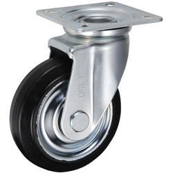 UKAI 中荷重用キャスター 旋回（自在）金具 Jタイプ 耐熱ゴム 車輪径150mm CRJ-150
