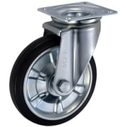 UKAI 中荷重用キャスター 旋回(自在)金具 Jタイプ 耐熱ゴム 車輪径250mm CRJ-250