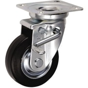 UKAI 中荷重用キャスター ストッパー付旋回(自在)金具 JBタイプ 耐熱ゴム 車輪径100mm CRJB-100