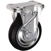 UKAI 中荷重用キャスター ストッパー付固定金具 KBZタイプ 耐熱ゴム 車輪径150mm CRKBZ-150